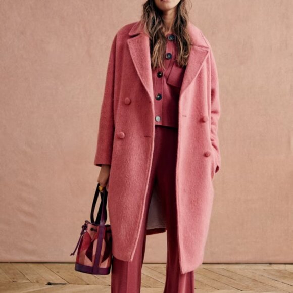 Sezane Jackets & Blazers - Sézane RARE NWT Jim Coat in Rosewood Size 38/US 6
